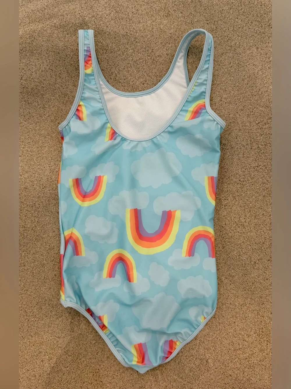 Reima Girl’s Blue Rainbow Cloud Girls' One-Piece Swimsuit